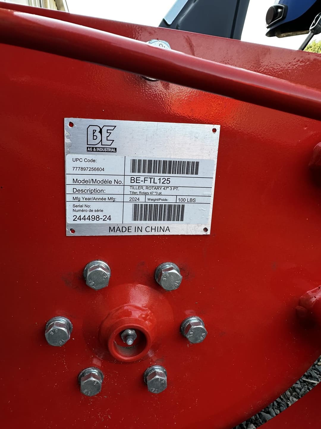 Image of Agri Ease BE-FTL125 Image 1