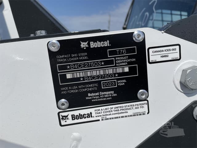 Image of Bobcat T76 equipment image 4