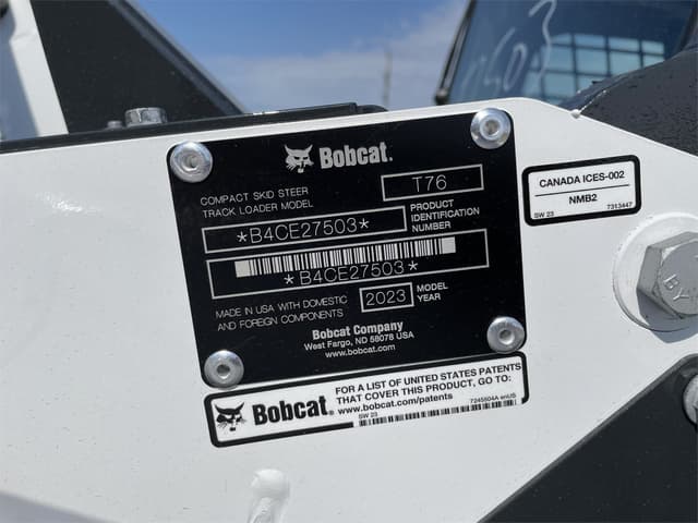 Image of Bobcat T76 equipment image 4
