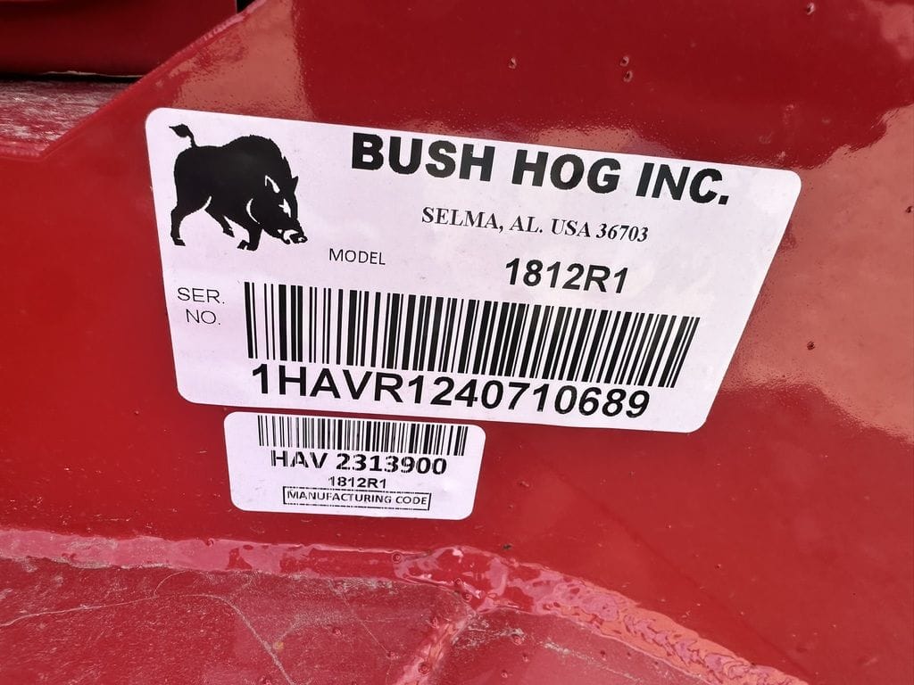 Main image Bush Hog 1812