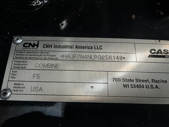 Image of Case IH 7250 equipment image 1