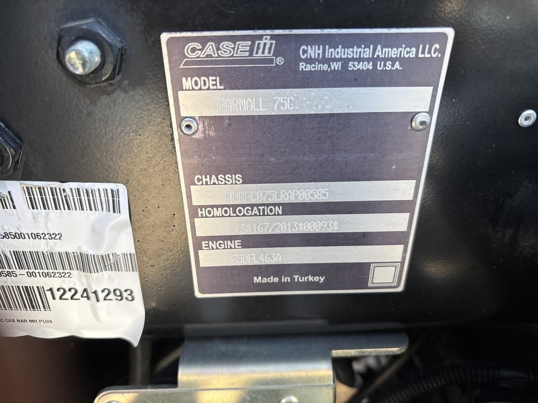 Image of Case IH Farmall 75C Image 1
