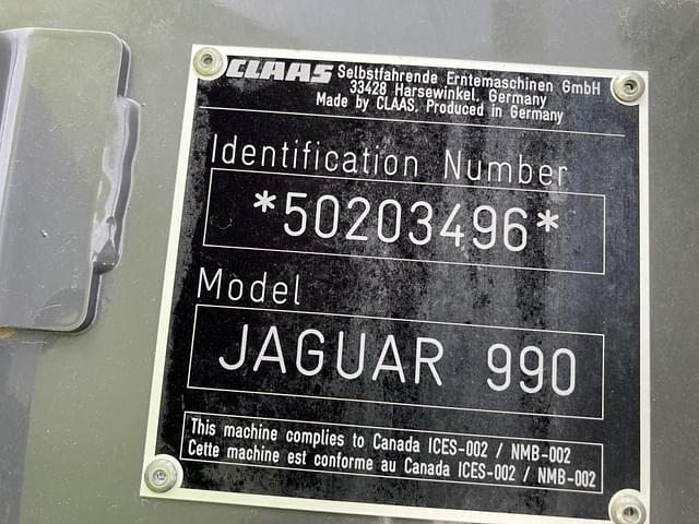Image of CLAAS Jaguar 990 equipment image 3