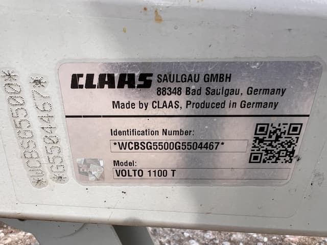 Image of CLAAS Volto 1100T equipment image 4