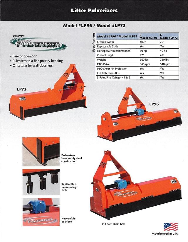 Image of Creekview LP72 equipment image 4