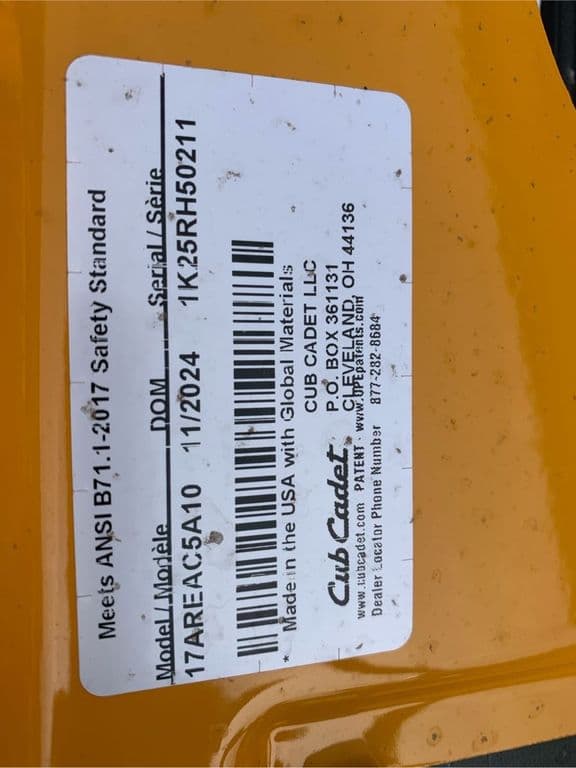 Image of Cub Cadet Ultima ZT1 equipment image 1