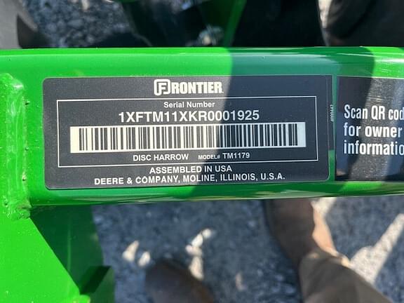 Image of Frontier TM1179 equipment image 4