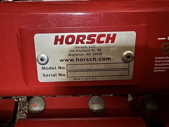 Image of Horsch Joker RX20 equipment image 4