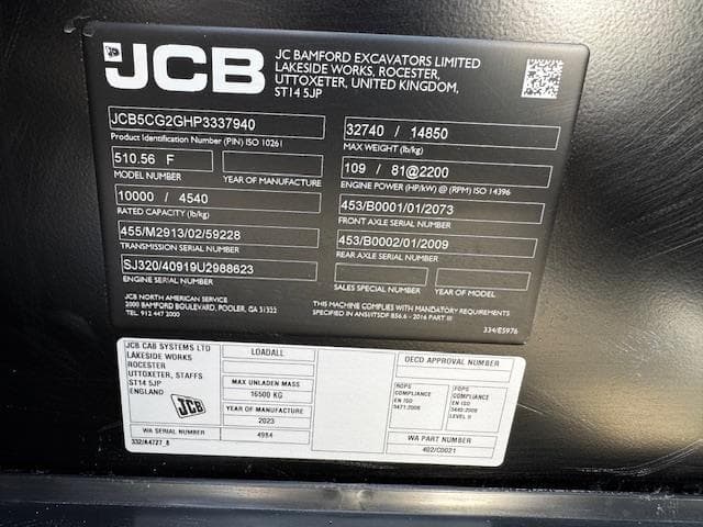 Image of JCB 510-56 equipment image 1