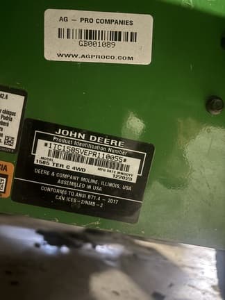 Image of John Deere 1585 equipment image 2