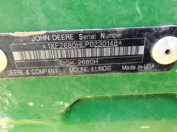 Image of John Deere 2680H equipment image 3