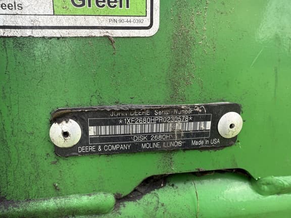 Image of John Deere 2680H equipment image 1