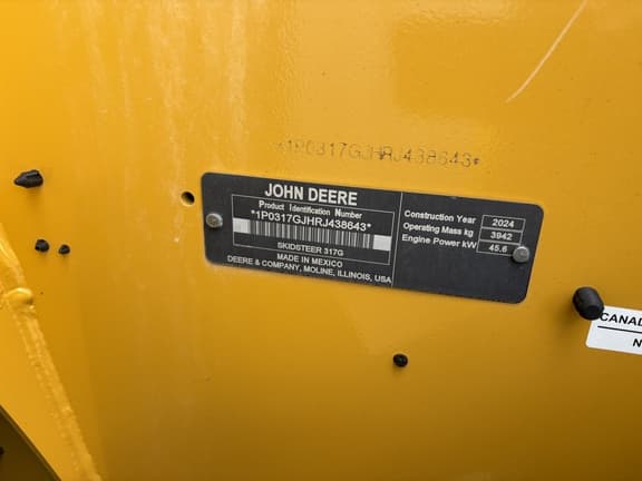 Image of John Deere 317G equipment image 2