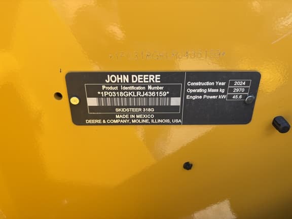 Image of John Deere 318G equipment image 3