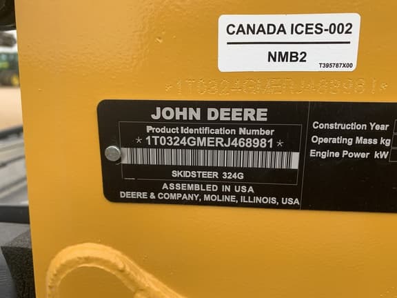 Image of John Deere 324G equipment image 1