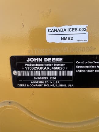 Image of John Deere 325G equipment image 4