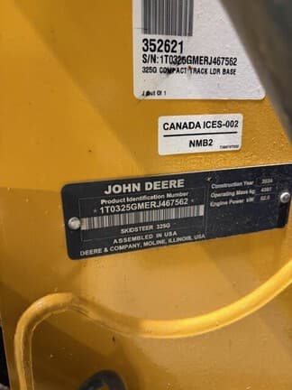 Image of John Deere 325G equipment image 1