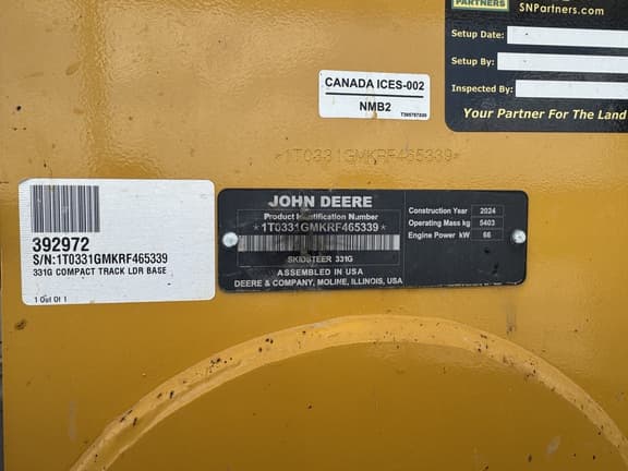 Image of John Deere 331G equipment image 4