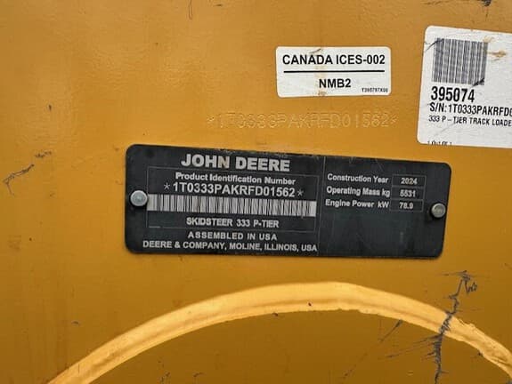 Image of John Deere 333P equipment image 3