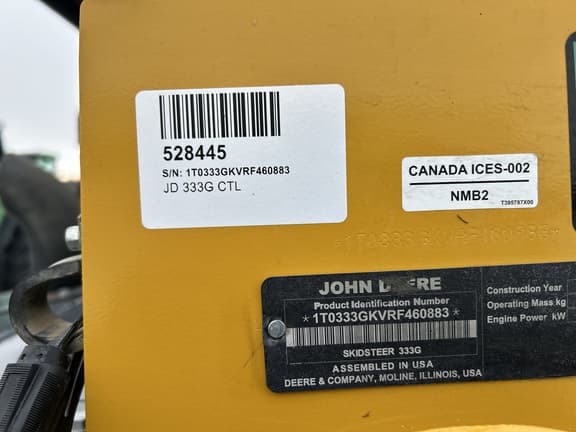 Image of John Deere 333G equipment image 4