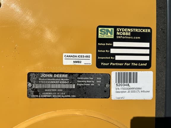 Image of John Deere 333G equipment image 4