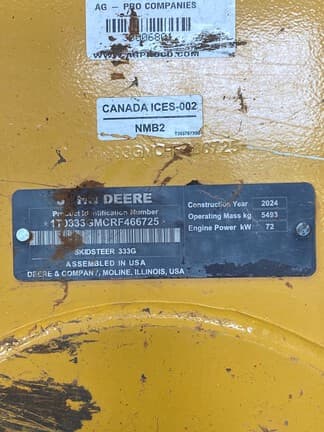Image of John Deere 333G equipment image 4
