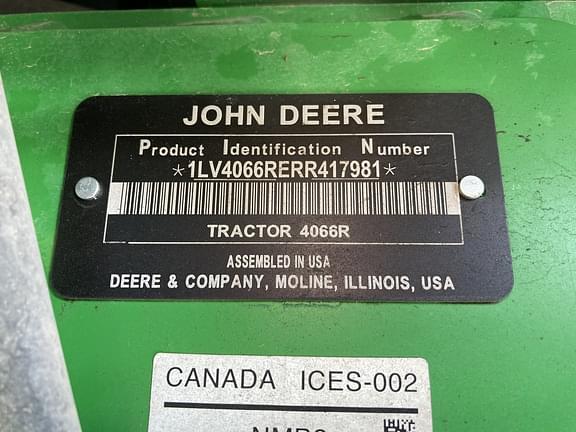 Image of John Deere 4066R equipment image 3