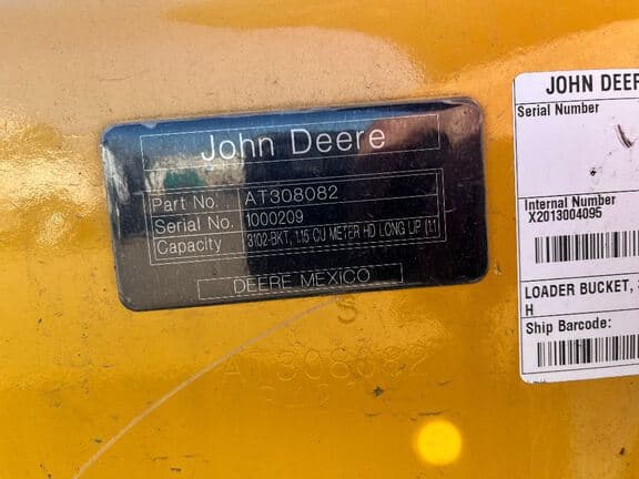 Image of John Deere Backhoe Bucket Image 1