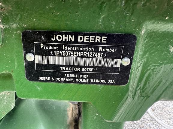 Image of John Deere 5075E equipment image 1