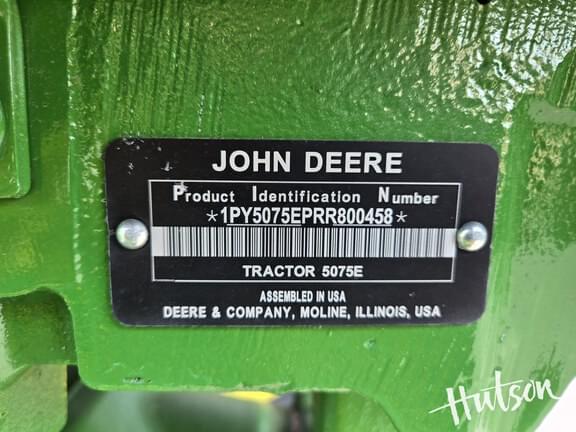 Image of John Deere 5075E equipment image 4