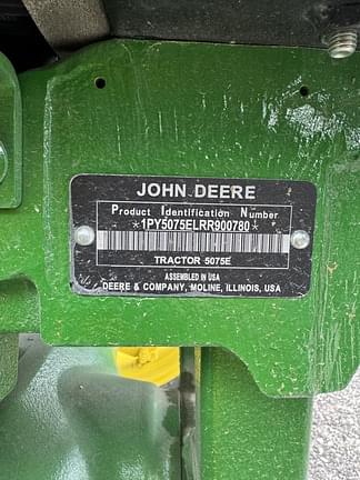 Image of John Deere 5075E equipment image 3