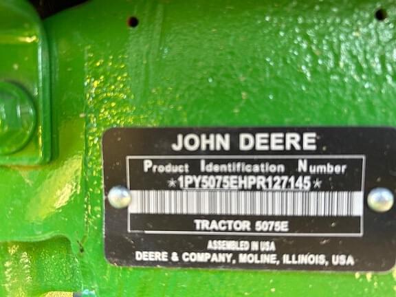 Image of John Deere 5075E equipment image 4