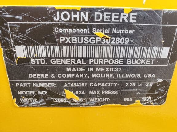 Image of John Deere Wheel Loader Bucket Image 1