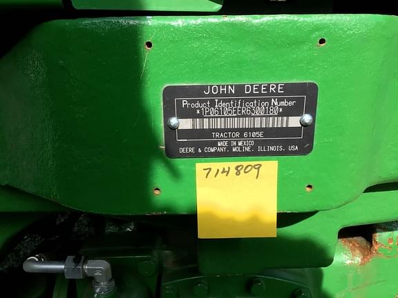 Image of John Deere 6105E equipment image 1