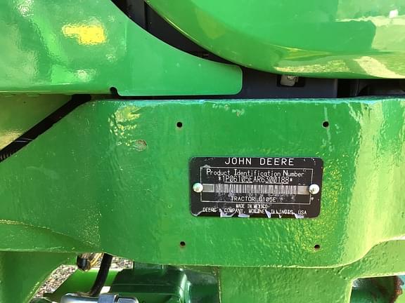 Image of John Deere 6105E equipment image 1