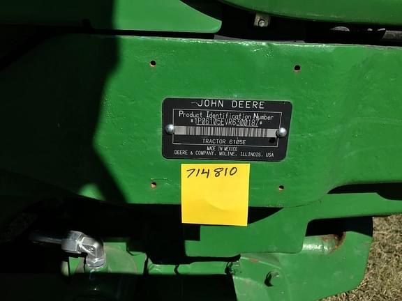 Image of John Deere 6105E equipment image 1