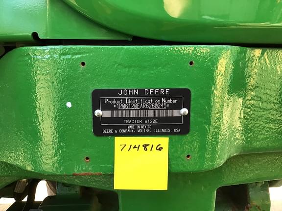 Image of John Deere 6120E equipment image 2