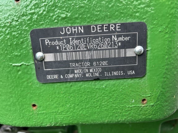 2024 John Deere 6120E Equipment Image0