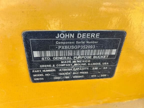 Image of John Deere Wheel Loader Bucket Image 1