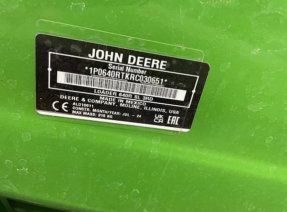 Image of John Deere 640R equipment image 4