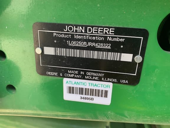 Image of John Deere 6R 250 equipment image 1