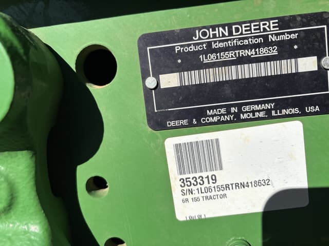 Image of John Deere 6R 155 equipment image 3
