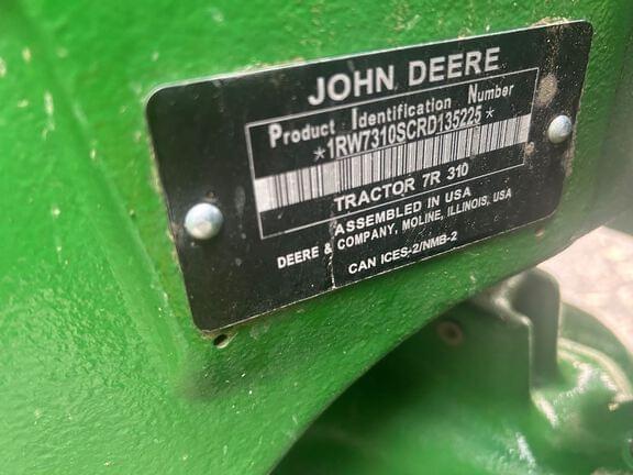Image of John Deere 7R 310 equipment image 4