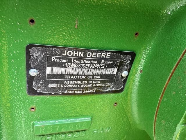 Image of John Deere 8R 280 equipment image 1