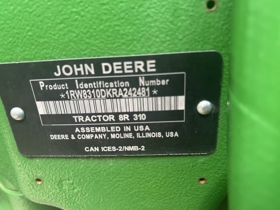 Image of John Deere 8R 310 Primary image