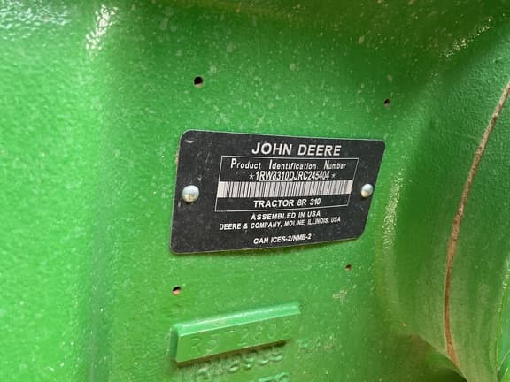 Image of John Deere 8R 310 equipment image 2