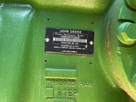 Image of John Deere 8R 370 equipment image 3