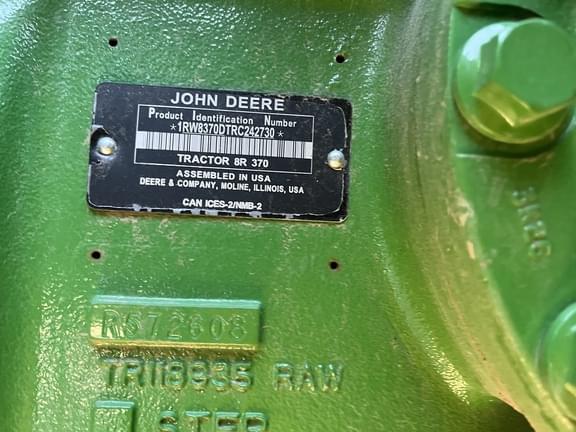 Image of John Deere 8R 370 equipment image 1