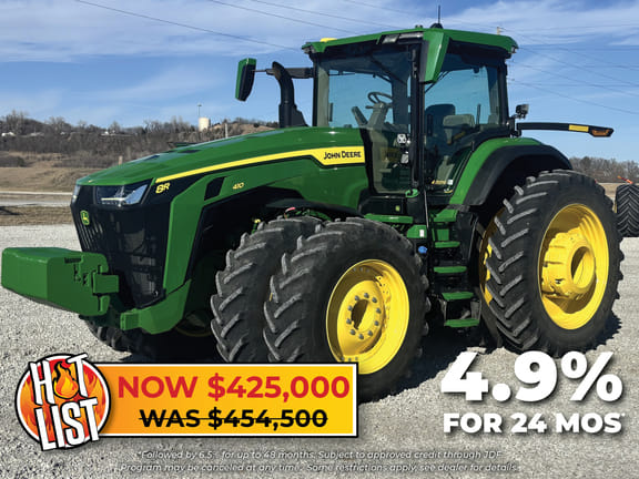 2024 John Deere 8R 410 Equipment Image0