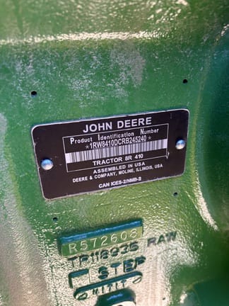 2024 John Deere 8R 410 Equipment Image0